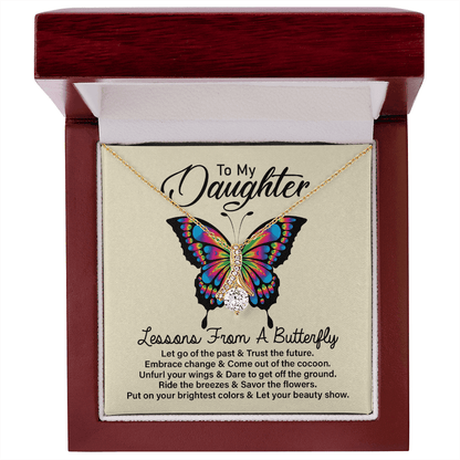To my Daughter Necklace, A lessons from a butterfly