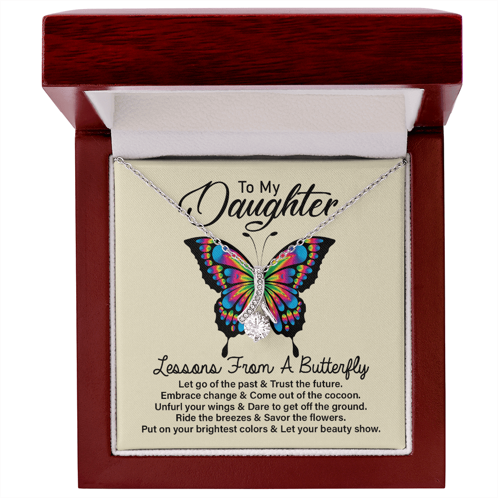 To my Daughter Necklace, A lessons from a butterfly