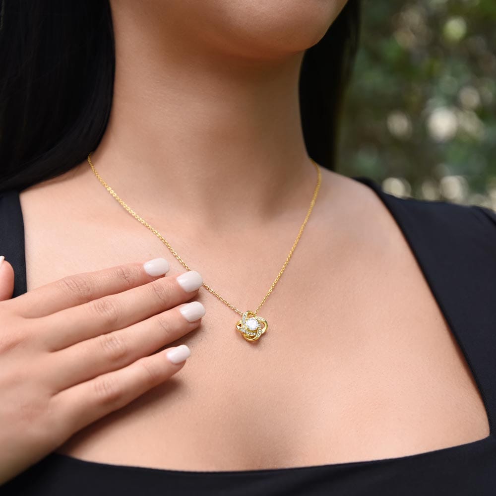 To my Dear Nurse Sister | Love Knot Necklace