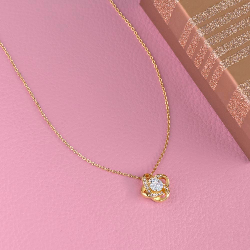 To my Wife Merry Christmas | Love Knot Necklace
