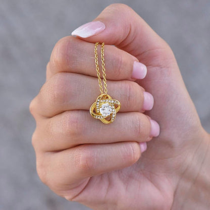 To my Wife Merry Christmas | Love Knot Necklace