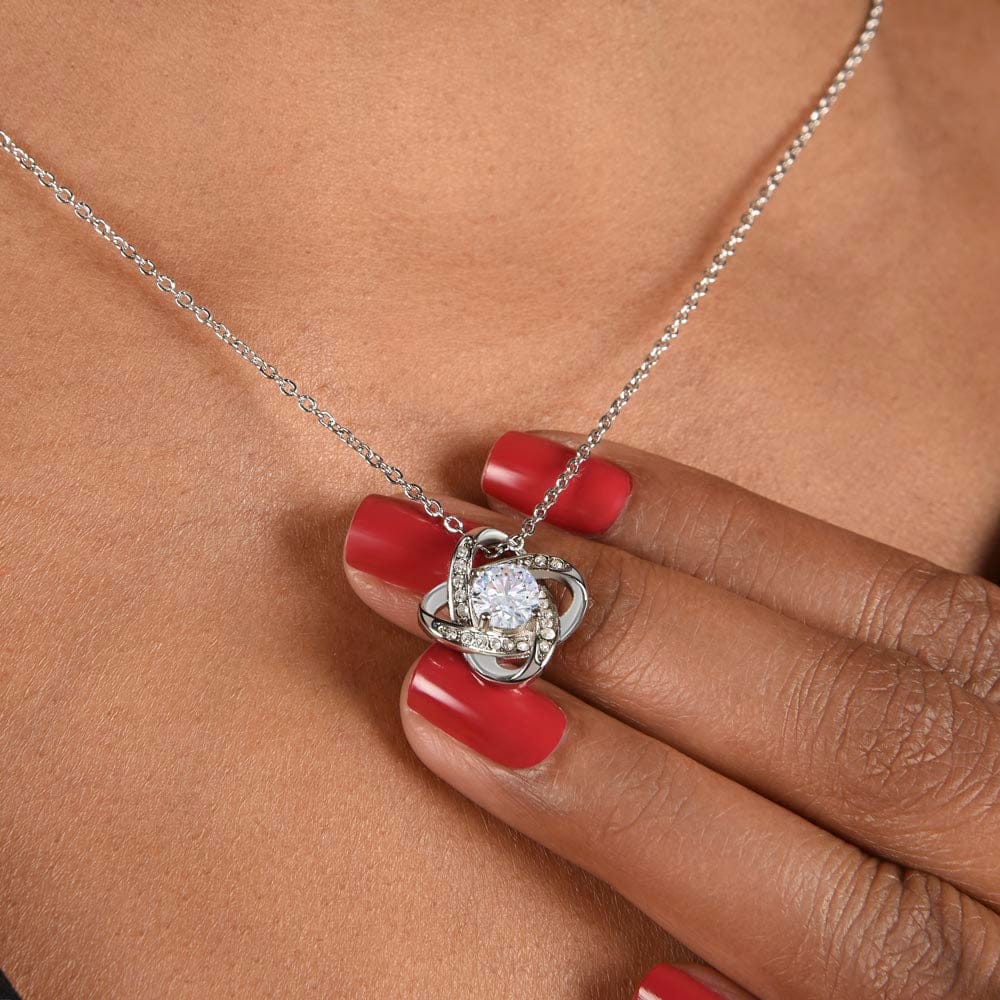 To my Wife Merry Christmas | Love Knot Necklace