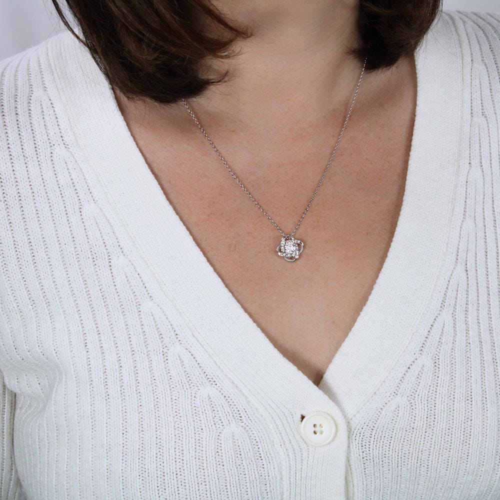 Fall in love to my wife, Love knot Necklace