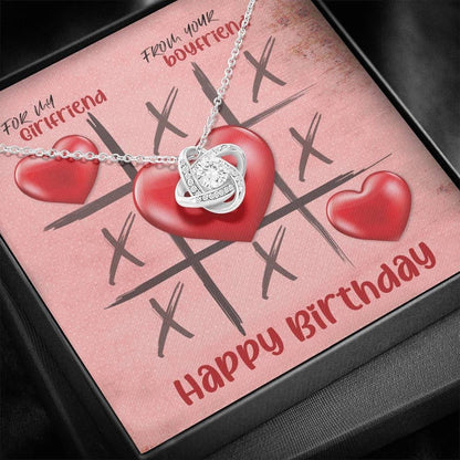 Happy Birthday to my girlfriend | Love knot Necklace