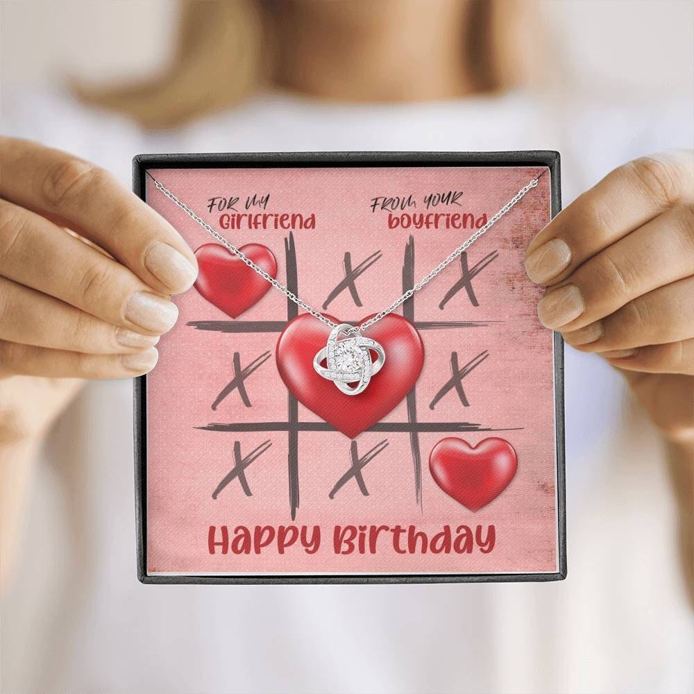 Happy Birthday to my girlfriend | Love knot Necklace