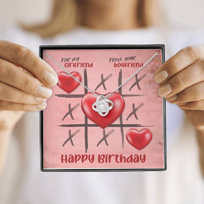 Happy Birthday to my girlfriend | Love knot Necklace