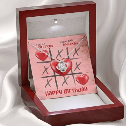 Happy Birthday to my girlfriend | Love knot Necklace