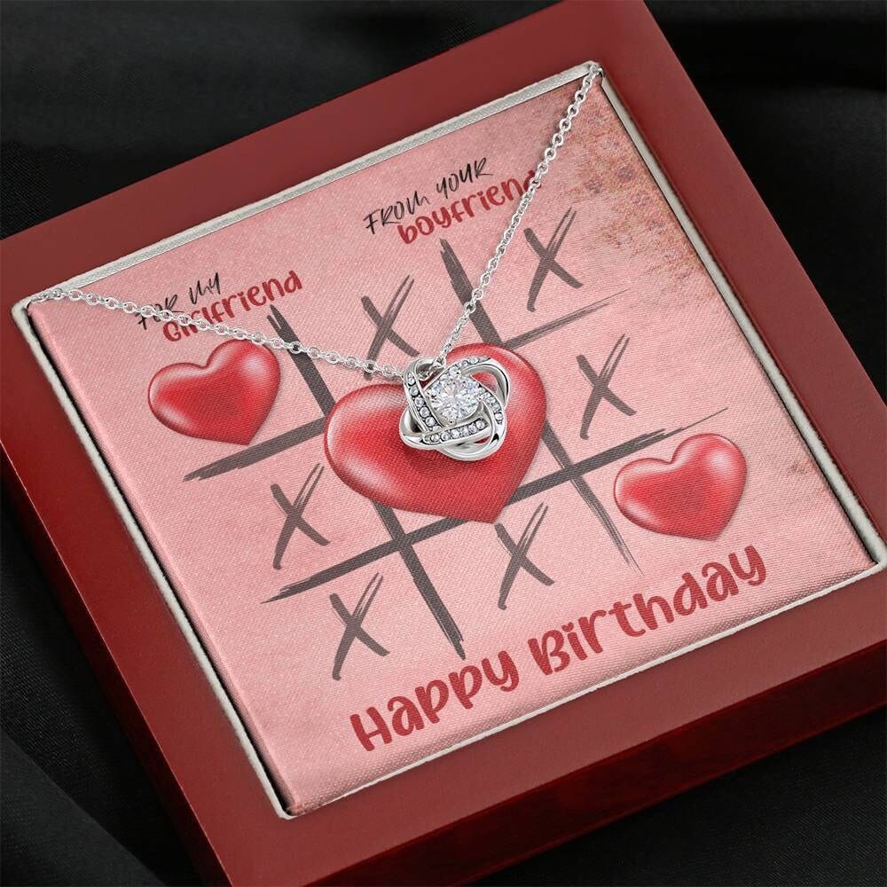 Happy Birthday to my girlfriend | Love knot Necklace