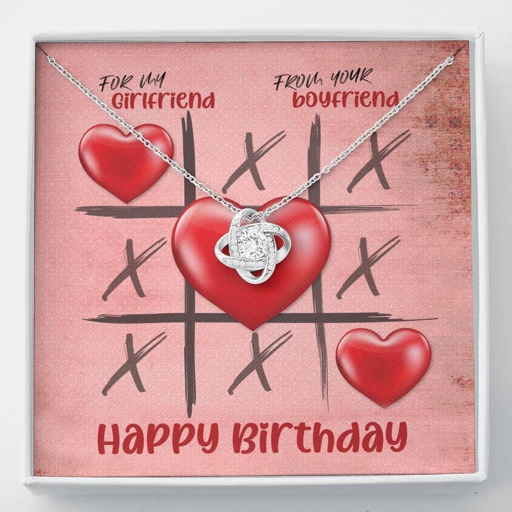 Happy Birthday to my girlfriend | Love knot Necklace